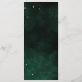 Laat het menu donkergroen magisch goud eten (Achterkant)