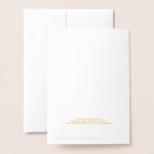 Laat het met een kerstkaart voor Gold Tone-Folie s Folie Kaarten (Met envelop)