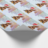Laat het met Kerstmis feestdag doen Chihuahua Dog Cadeaupapier (Hoek)