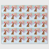 Laat het met Kerstmis feestdag doen Chihuahua Dog Cadeaupapier (Vlak)