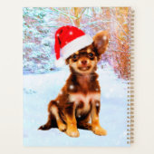 Laat het met Kerstmis feestdag doen Chihuahua Dog Planner (Achterkant)