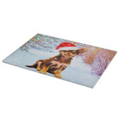 Laat het met Kerstmis feestdag doen Chihuahua Dog Snijplank (Hoek)