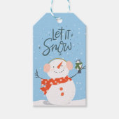 Laat het met Kerstmis gaan Cadeaulabel (Voorkant)