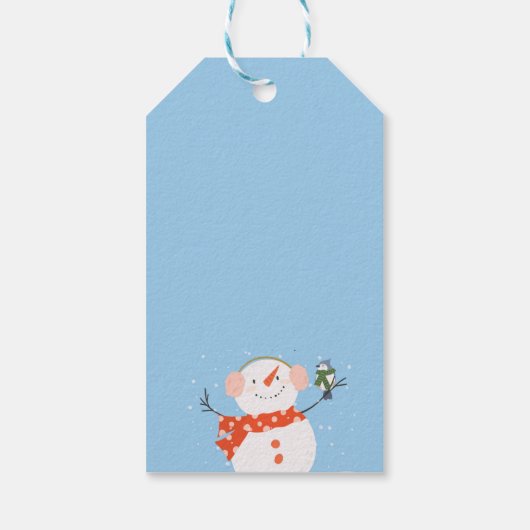 Laat het met Kerstmis gaan Cadeaulabel (Achterkant)