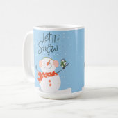 Laat het met Kerstmis gaan Koffiemok (Voorkant links)