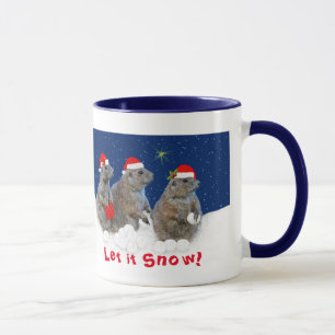 Laat het met Kerstmis Mok sneeuwen