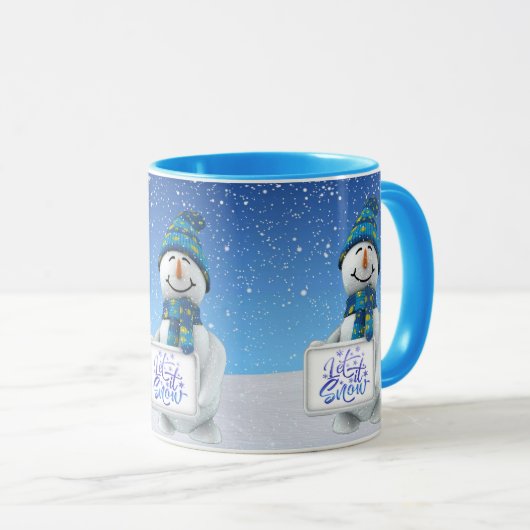 Laat het met Kerstmis Mok sneeuwen (Voorkant rechts)