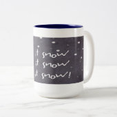 Laat het met Kerstmis Mok sneeuwen (Voorkant rechts)