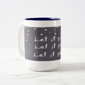 Laat het met Kerstmis Mok sneeuwen (Voorkant links)