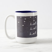 Laat het met Kerstmis Mok sneeuwen (Links)