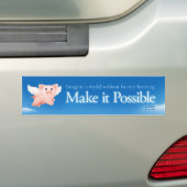 Laat het mogelijk zijn de bumpersticker aan te bre (Op auto)
