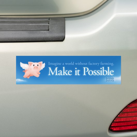 Laat het mogelijk zijn de bumpersticker aan te bre (Op auto)