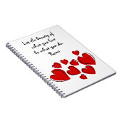 Laat het mooie Rumi Journal. Notitieboek (Rechterzijde)