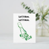 Laat het Mow Movie Internet Meme Joke Briefkaart (Staand voorkant)
