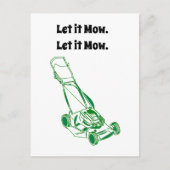 Laat het Mow Movie Internet Meme Joke Briefkaart (Voorkant)