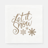 Laat het Napkins sneeuwen Servet (Voorkant)
