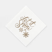 Laat het Napkins sneeuwen Servet (Hoek)