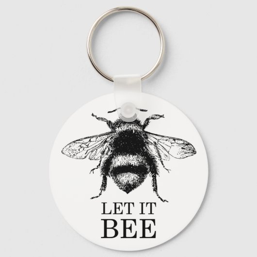 Laat het Natuur Bumble Bee zijn Sleutelhanger (Voorkant)