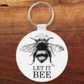 Laat het Natuur Bumble Bee zijn Sleutelhanger (Voorkant)