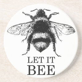 Laat het  Natuur Bumble Bee zijn Zandsteen Onderzetter