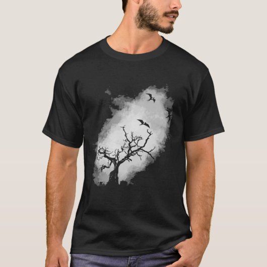 Laat het nest (donker) achter t-shirt (Voorkant)