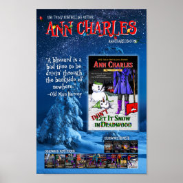 Laat het niet sneeuwen in het poster van Deadwood 