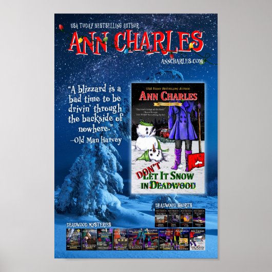Laat het niet sneeuwen in het poster van Deadwood  (Voorkant)