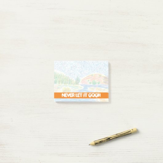 Laat het nooit Gogh - Impressionist Post-it® Notes (Op bureau)