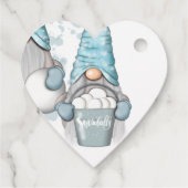 Laat het noordse gnomen sneeuwen bedankjes labels (Achterkant)