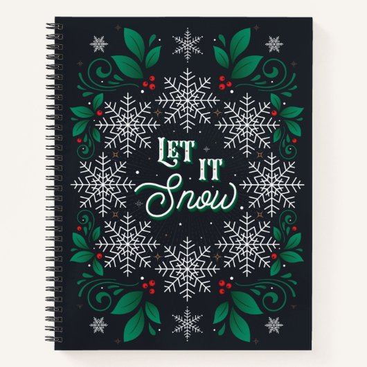 Laat het notebook sneeuwen notitieboek (Voorkant)