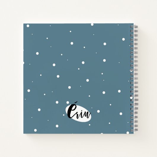Laat het notitieboek sneeuwen (Achterkant)