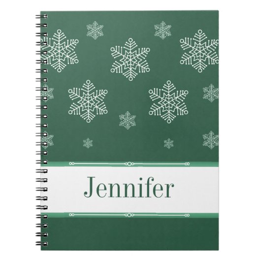 Laat het Notitieboek sneeuwen, groen (Voorkant)