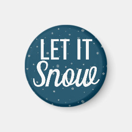 Laat het nu blauw sneeuwvlokken met moderne sneeuw magneet