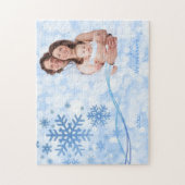 Laat het nu blauwe puzzle sneeuwen legpuzzel (Verticaal)