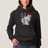 LAAT HET NU grappige sneeuwman ZIJN Hoodie (Voorkant)