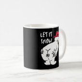 LAAT HET NU grappige sneeuwman ZIJN Koffiemok (Voorkant rechts)
