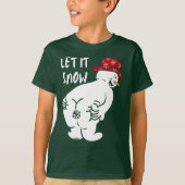 LAAT HET NU grappige sneeuwman ZIJN T-shirt (Voorkant)