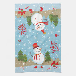 Laat het nu keukenhanddoek sneeuwen