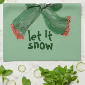 laat het nu Kitchen Towel sneeuwen Theedoek (Gevouwen)