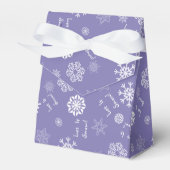 Laat het nu Lavender Sneeuwen Bedankdoosjes (Voorkant Zijde)
