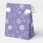 Laat het nu Lavender Sneeuwen Bedankdoosjes (Achterkant)