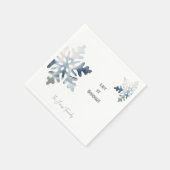 Laat het nu op maat gesneden snowflake Cocktail Servet (Hoek)