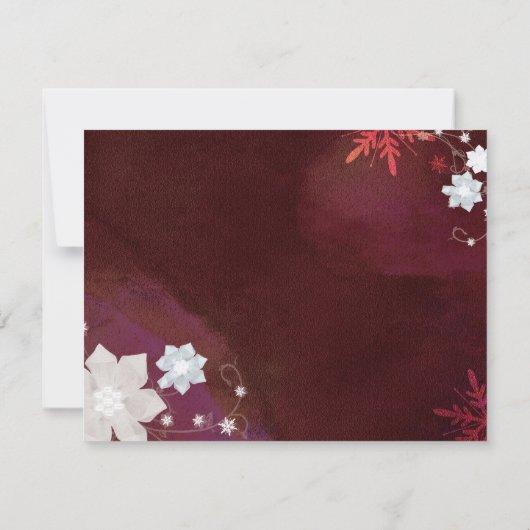 Laat het nu piepende winterweddenschap met RSVP sn (Achterkant)