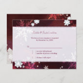 Laat het nu piepende winterweddenschap met RSVP sn (Voorkant / Achterkant)