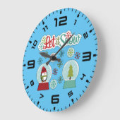 Laat het nu pinguïn sneeuwen grote klok (Hoek)