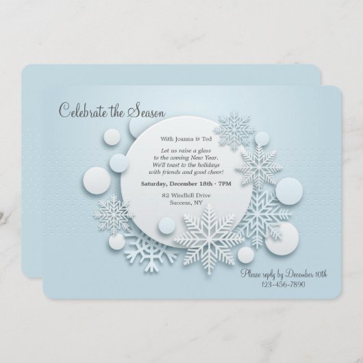 Laat het nu uitnodigen kaart (Voorkant / Achterkant)