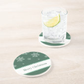 Laat het Onderzetter sneeuwen, groen (Zijkant)