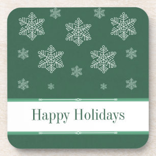 Laat het Onderzetter Sneeuwen, groen
