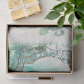 Laat het Ontwerp 1 van de Sneeuwreeks Tissuepapier (Geschenk)