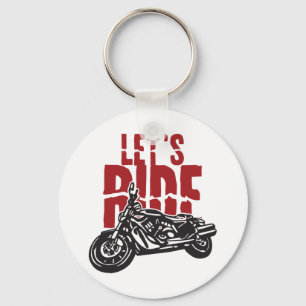 Laat het ontwerp van de motorfiets van Ride Sleutelhanger